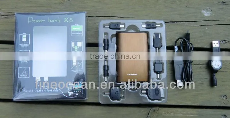 Portable Mobile Phone power bank 6000mAh X8