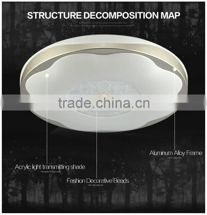 2016 hot sales modern round ceiling light big for living room small for bedroom