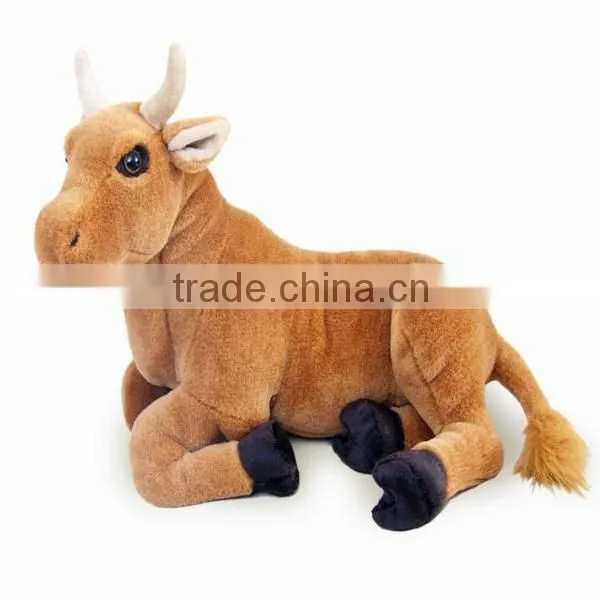 Farm animal bull plush toy