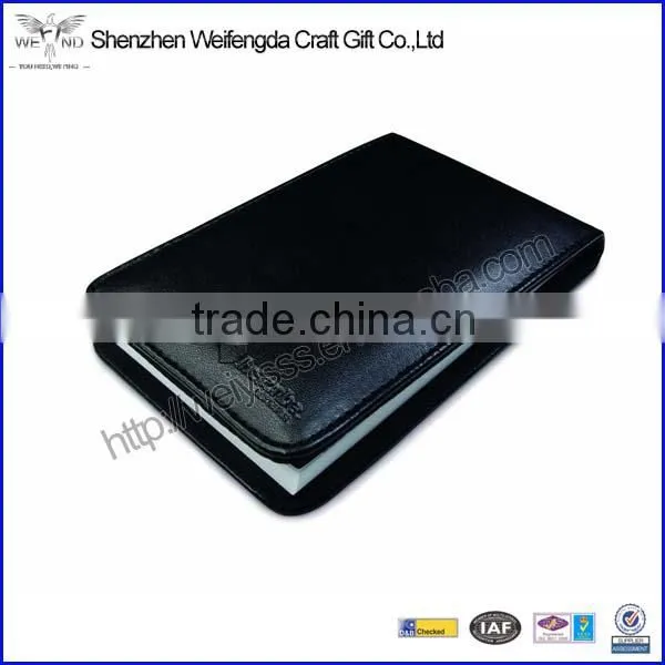 New Arrival Fashion Small Flip Leather High Quality Notepad Holder