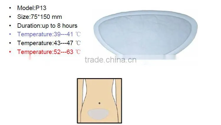 Instant Disposable Belly Patch For Period Pain Relief With CE Class IIa certificates