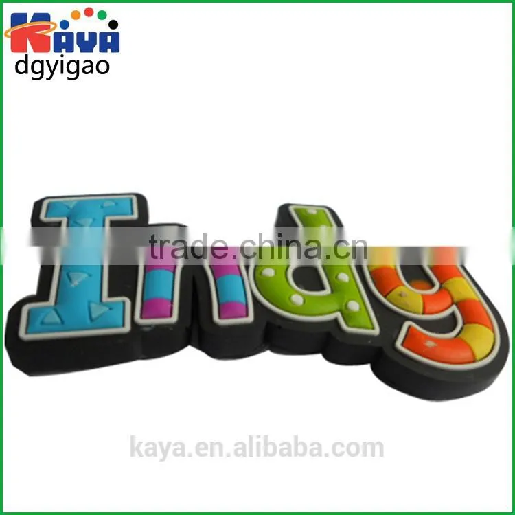 Eco-friendly 2D & 3D plastic letters sticker