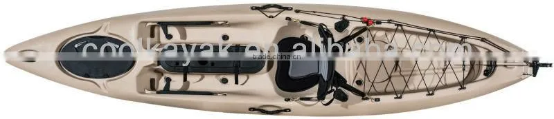 12ft single fishing kayak sit on top with pedals and rudder system Ocean
