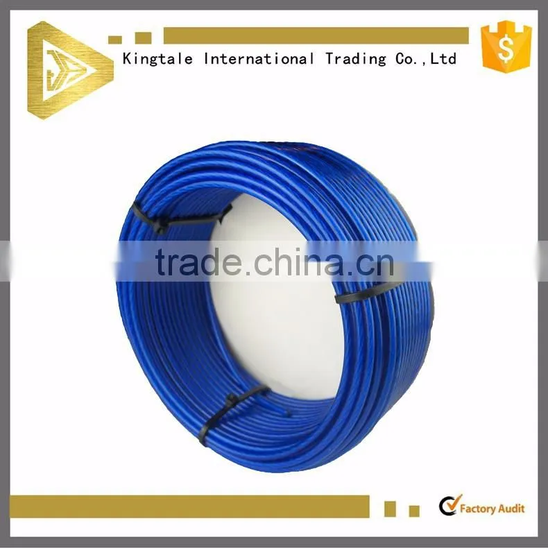 7x19 5mm plastic coated steel cable