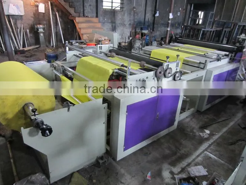 Non woven bag handle ultrasonic embossing and cutting machine