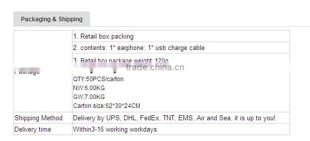 Hot selling New flashing LED earphone with microphone