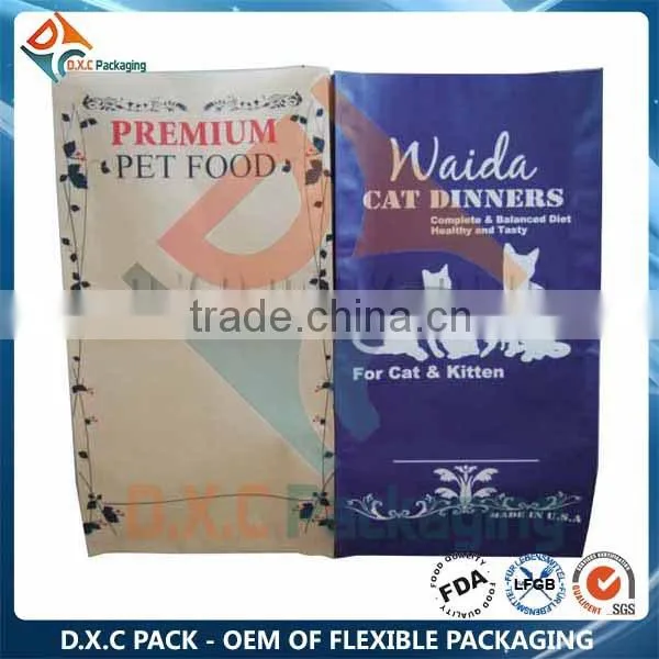 Pet Products Round Hook Three Side Seal Packaging Bags