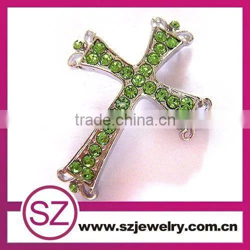 G70 newest green crystal cross religious pendant