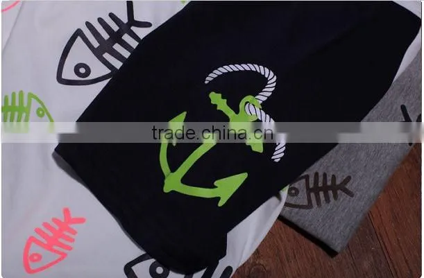 2014 the latest fashionable fishbone pattern t-shirt for lovers