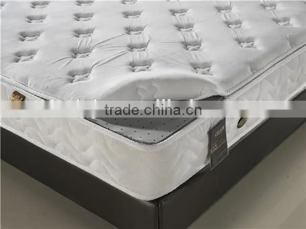 Vintage luxury pocket spring vaccum compressed mattress / 2015 New Design Rolled-Pack Pocket Spring Mattress 5MT9