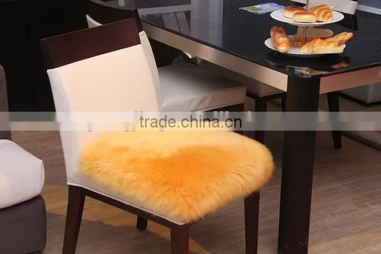 Plush sheepskin wool seat cushion with cheap price