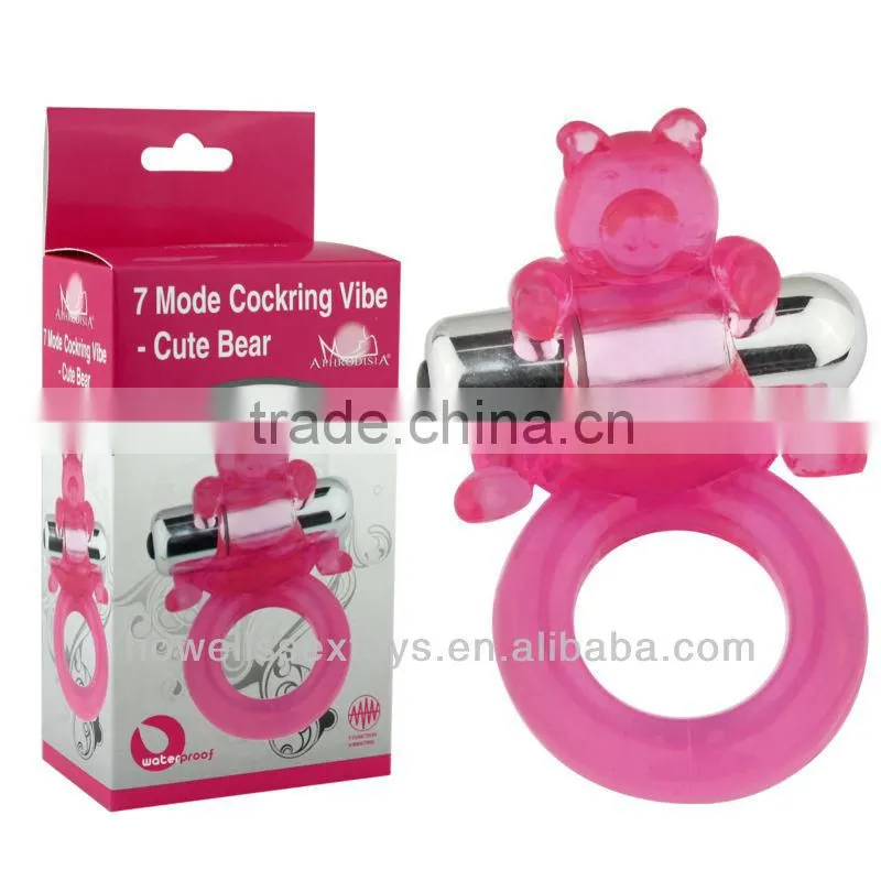 7 Model Cockring Vibe - Cute Bear Sex Products
