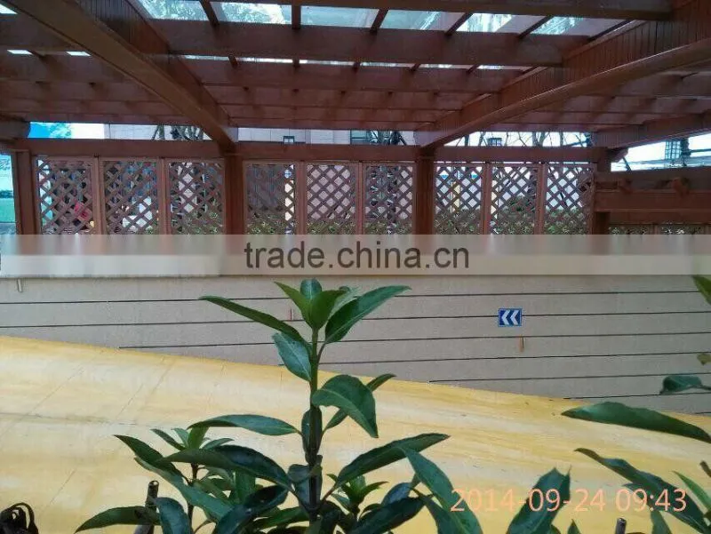 Nice surface treatment outdoor wood plastic composite deck/cheap composite decking material