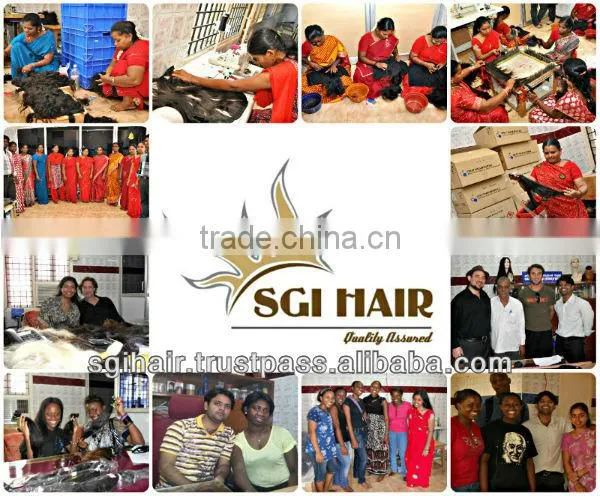 100% virgin human hair SGIHAIR