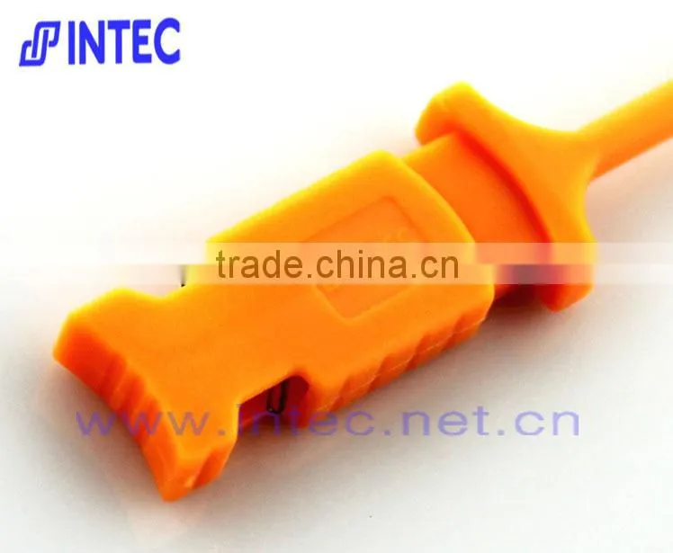 High-quality Test Hook for Logic Analyzer mini grabber SMD IC test hook clip jumper probe orange I00234