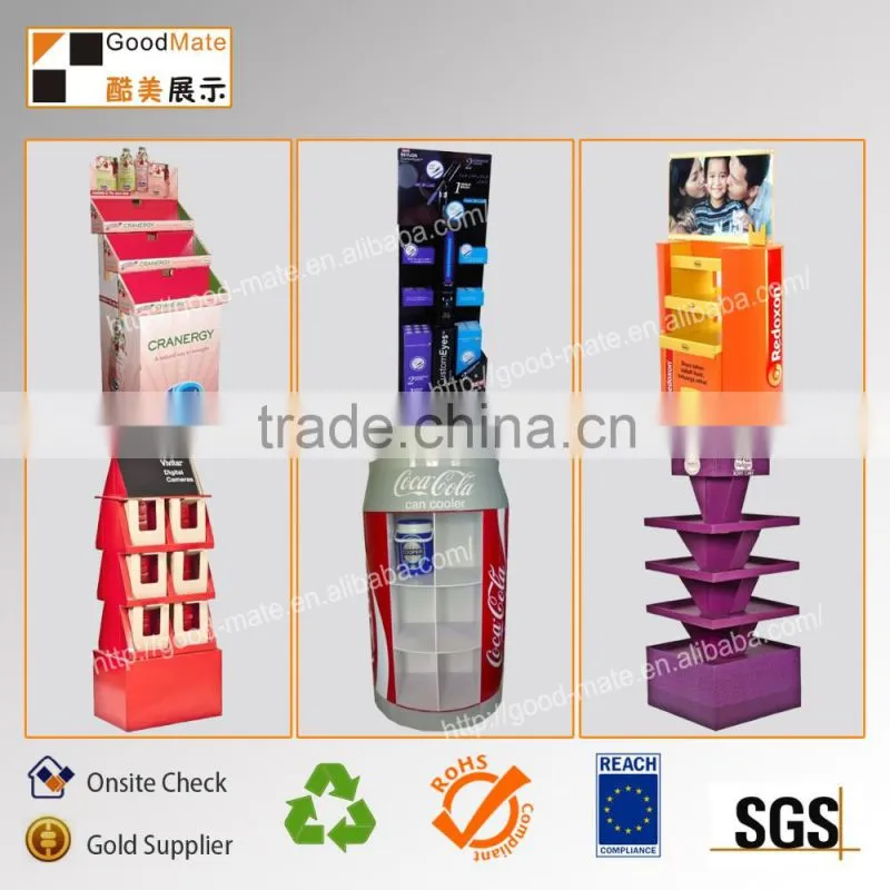 New design Corrugated Cardboard Brochure Holders Display Rack