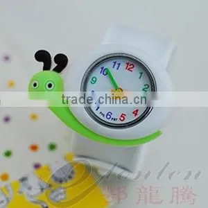 2014 new products for cheap silicon cartoon watch for custom, promotion silicone slap watches