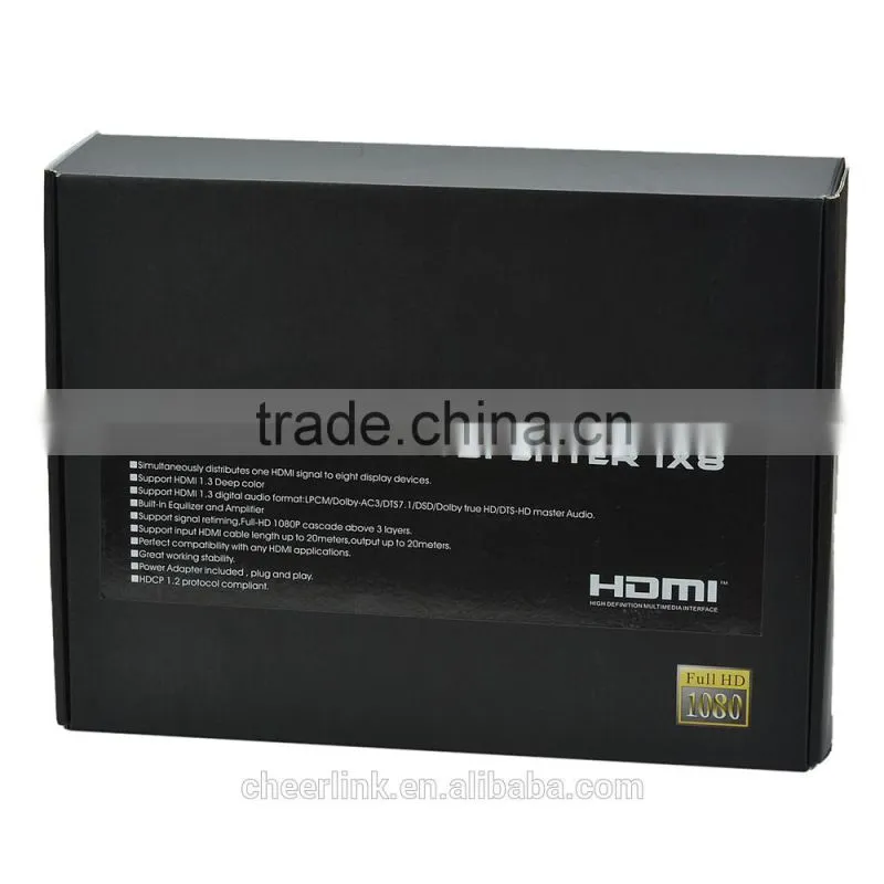 OEM HDMI V1.3a hdmi splitter 1x2 /1x4/ 1x8