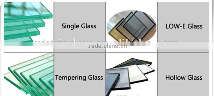 Foshan modern style and clear pastic casement window