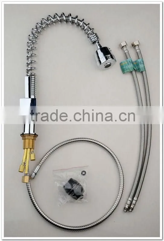 Round Spring Pull Out Kitchen Faucets Mixer QH0781