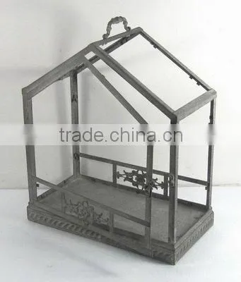 metal planter mini green house conservatory