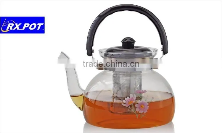 Clear glass coffee pot pyrex glass coffee brewer coffee pot sets 1500H