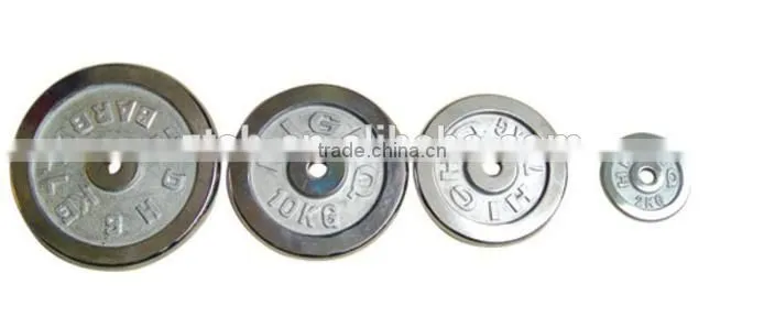 2.5kg 5kg 10kg white word electroplating dumbbell plate