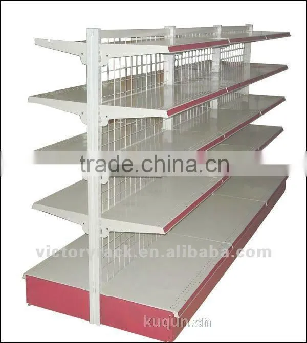 Metal supermarket shelf