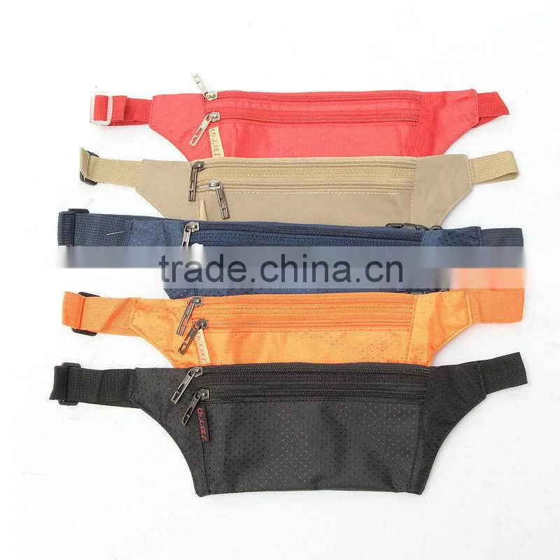 Promotional low price waist bag for passport wallet pouch