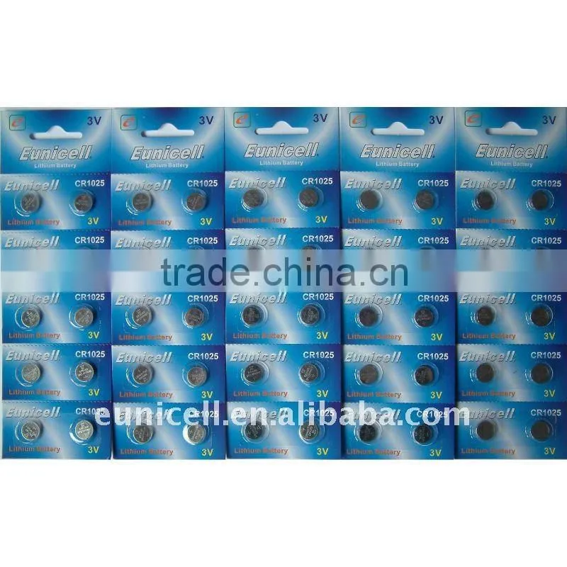 Top Quality Lithium 3V button battery CR1025 CR927