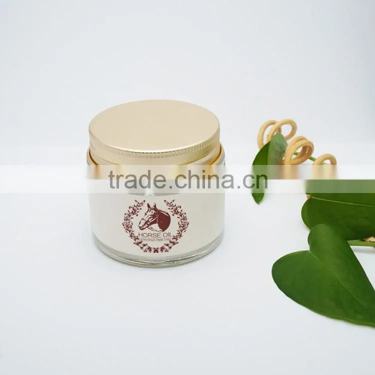 70g Cream Jar Glass Jar with gold cap candy jar (price without sticker) Horse oil bottle