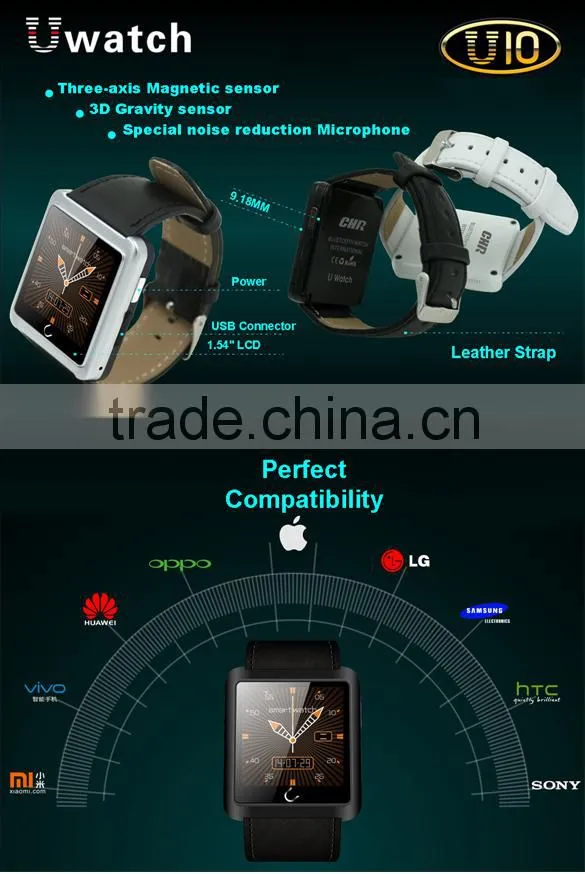 Fashion waterproof Smart Wrist Multi-Functional U10 Bluetooth Smart Watch Sv014381
