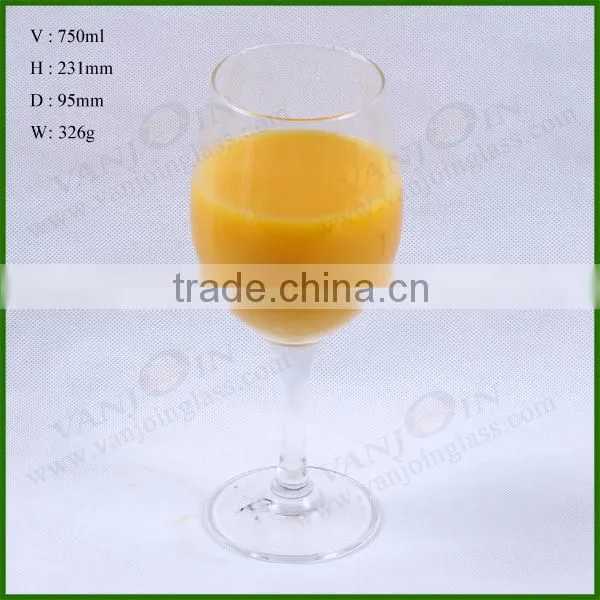 750ML Clear Glass Goblet
