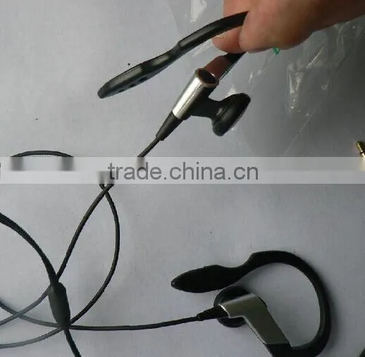 ear hook earbud for mobile phone , ear hook earbud for iphone 6 with mic for wholesales
