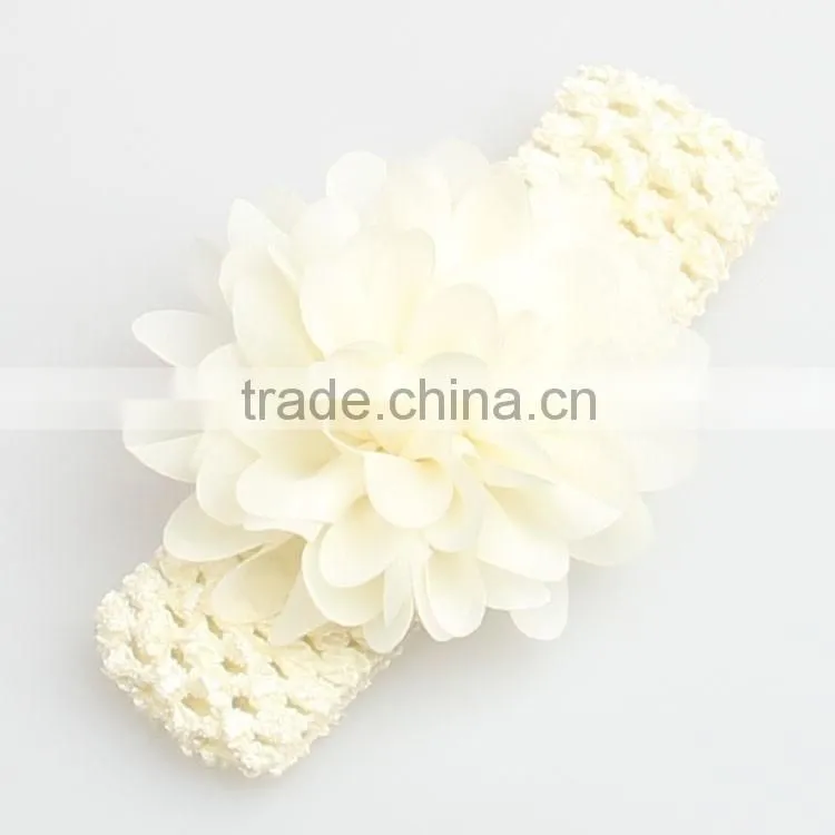 Cute baby handmade flower headband infant elastic hair band gifts accessory