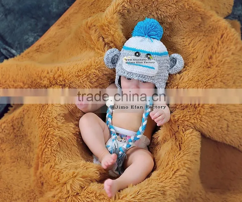 baby crochet beanie monkey hats crochet pattern infant caps