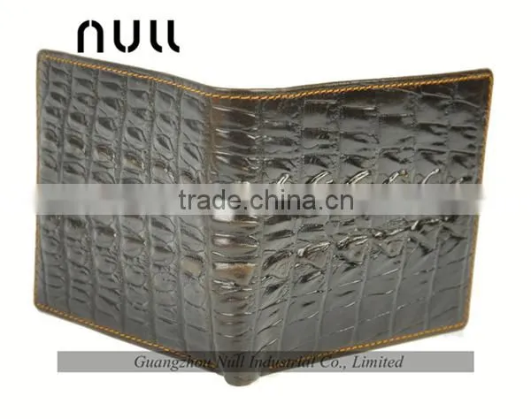 Men use card holder bifold crocodile skin wallet purse