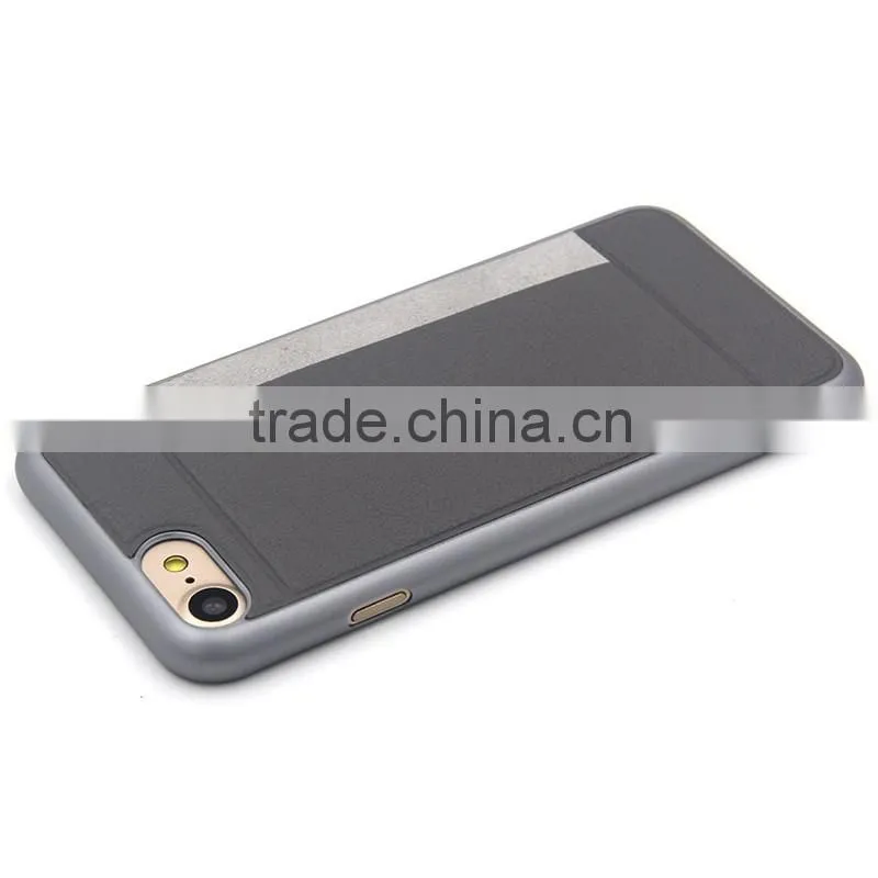 Phone accessory leather case for iPhone 7, wallet case for iPhone 7 , for iPhone case card slot