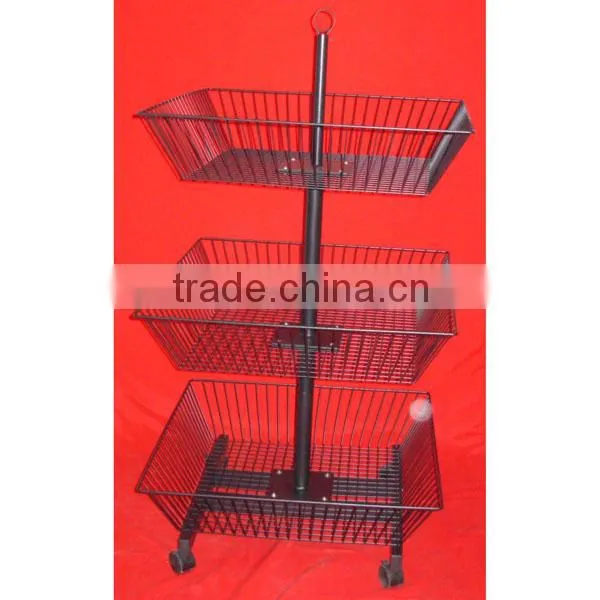 3 tier rolling food display