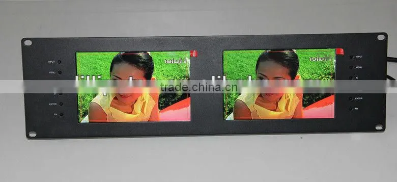 Lilliput Dual 7" IPS Rack Mount Broadcast Monitor