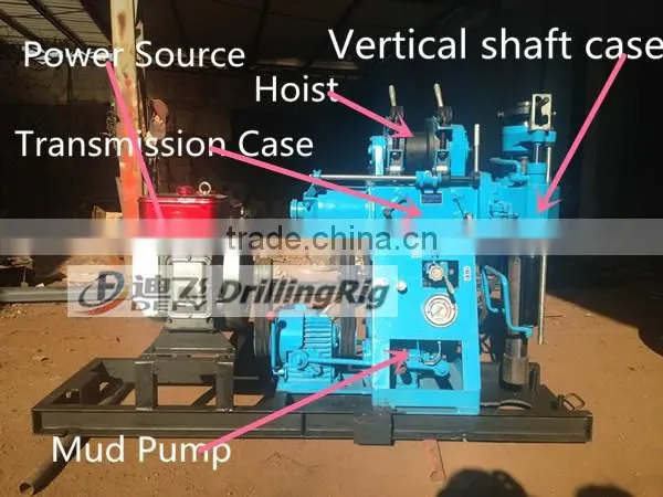 Water well drilling machine XY-100 portable bore well drilling machine price