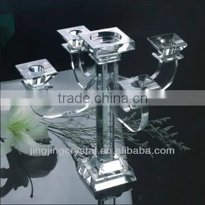 Colorful Crystal Candle Holders Wholesale Glass Wedding Candle Holderts Decoration Candle Holder