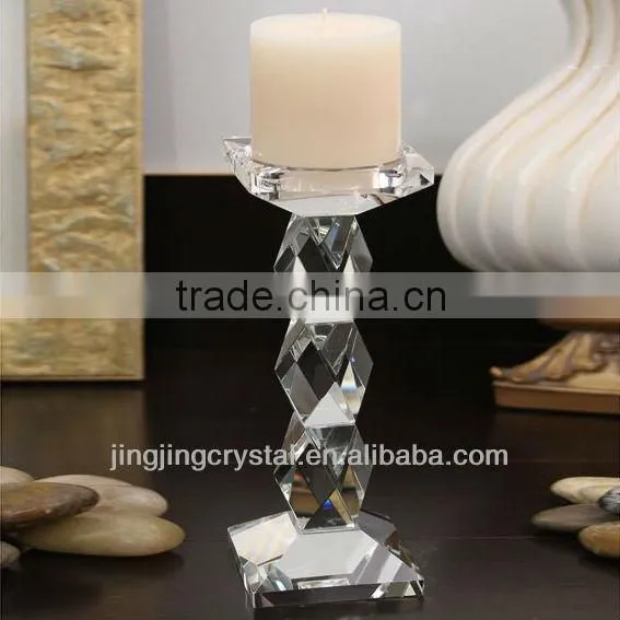 Colorful Crystal Candle Holders Wholesale Glass Wedding Candle Holderts Decoration Candle Holder