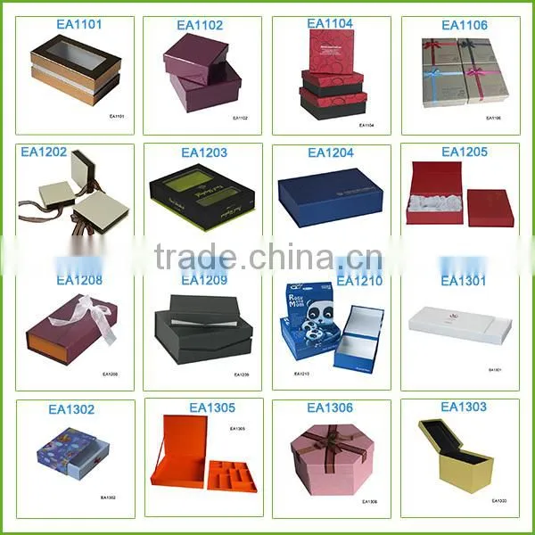 Hard paper gift box manufacturer, with lid custom paper box