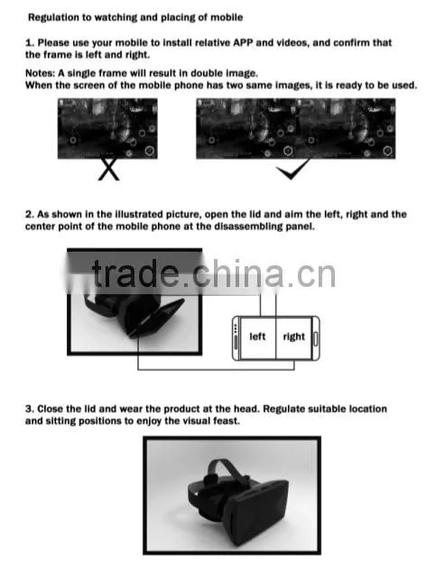 google vr box 3d vr shinecon glasses for IPhone samsung