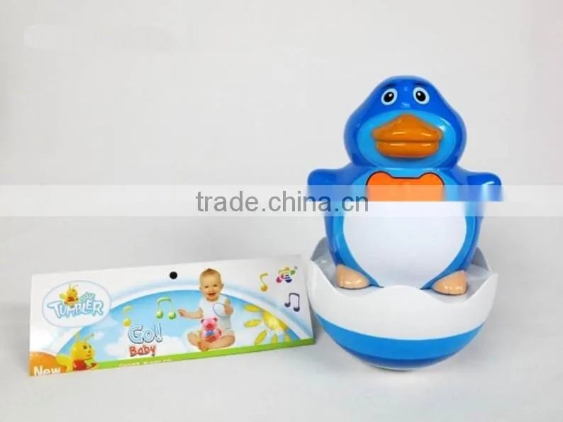 cute animal roly-poly toy music/ light / circle