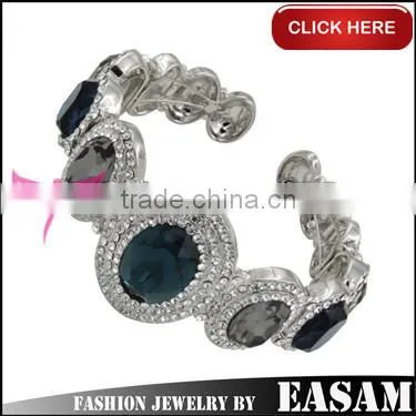 Luxury and fashion colorful crystal bangle, fashion charming bangle bracelet, metal bracelet