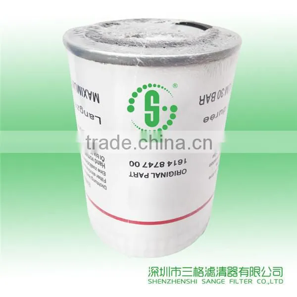 screw air compressor spare parts atlas copco oil filter 1614874700