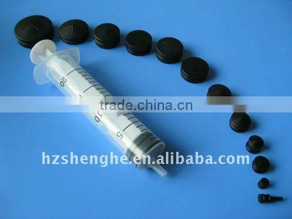 Medical rubber gasket for syringe