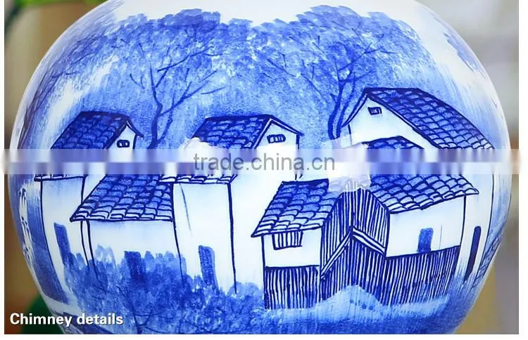 Chinese ceramic Three handmade home decoration ceiling led ball light